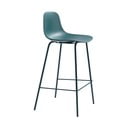 Plastová barová stolička v petrolejovej farbe (výška sedadla 67,5 cm) Whitby – Unique Furniture