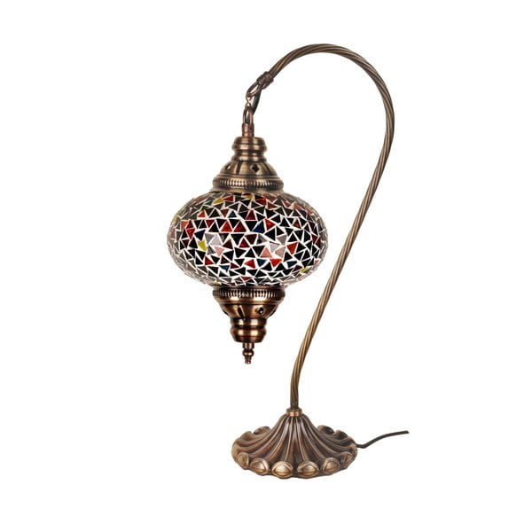 Sklenená ručne vyrobená lampa Oriental, ⌀ 17 cm