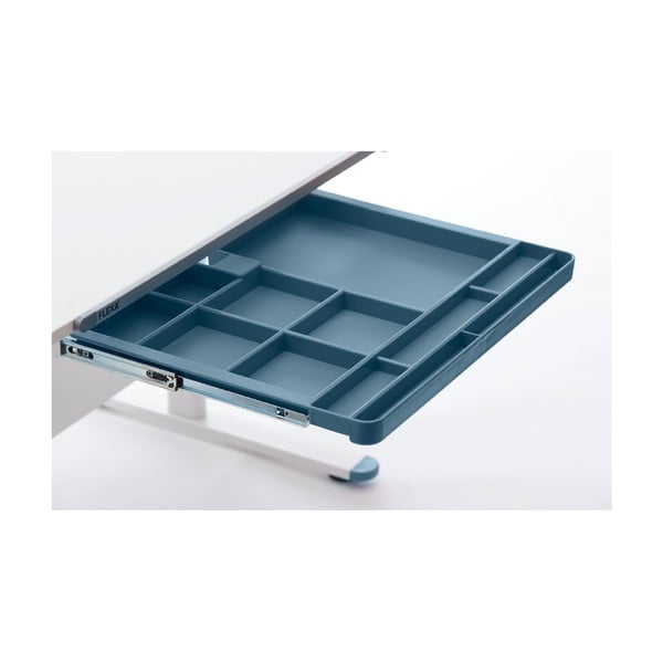 Modrá prídavná zásuvka k písaciemu stolu Flexa Evo