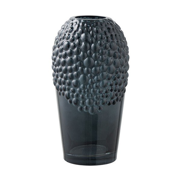 Tmavosivá sklenená váza (výška  25 cm) – House Nordic