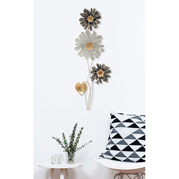 Bielo-čierna nástenná dekorácia Mauro Ferretti Simply-image-1