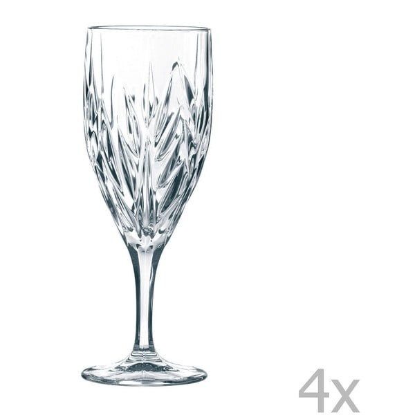 Sada 4 pohárov z krištáľového skla Nachtmann Imperial Iced, 340 ml