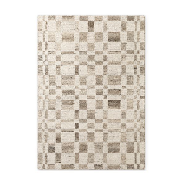 Krémovobiely ručne tkaný vlnený koberec 200x300 cm Boho 1.0 Structa – Vikosa