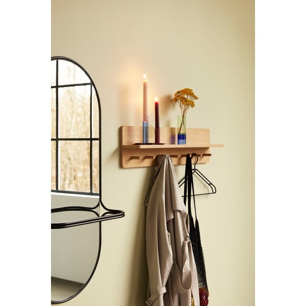 Nástenné zrkadlo s poličkou 21x102 cm Carry – Hübsch-image-3