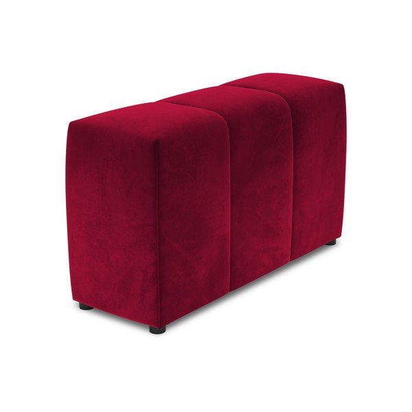 Červená zamatová opierka k modulárnej pohovke Rome Velvet - Cosmopolitan Design