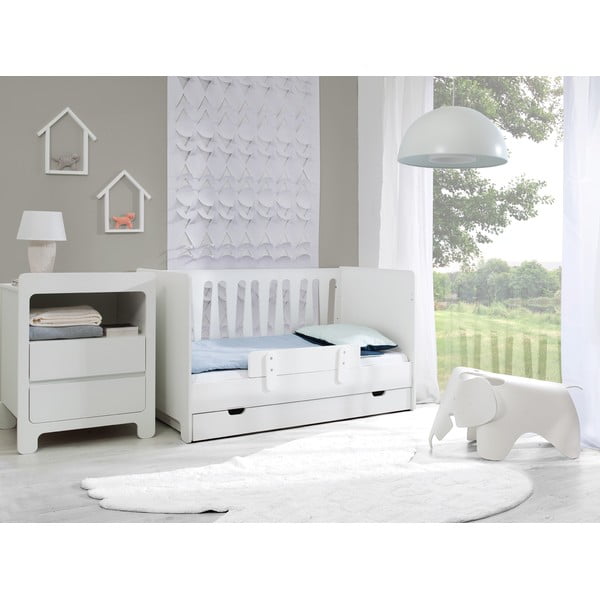 Biela zásuvka pod detskú posteľ 60x120 cm - Pinio-image-3