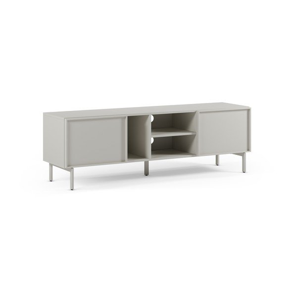 Krémovobiely TV stolík 160x51x42 cm Brise – Marckeric-image-4