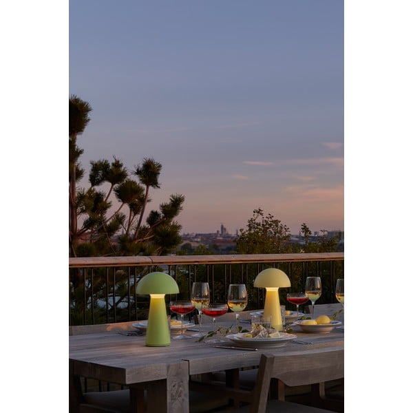 Zelená LED stolová lampa na diaľkové ovládanie (výška 28 cm) Sam – Sirius-image-3