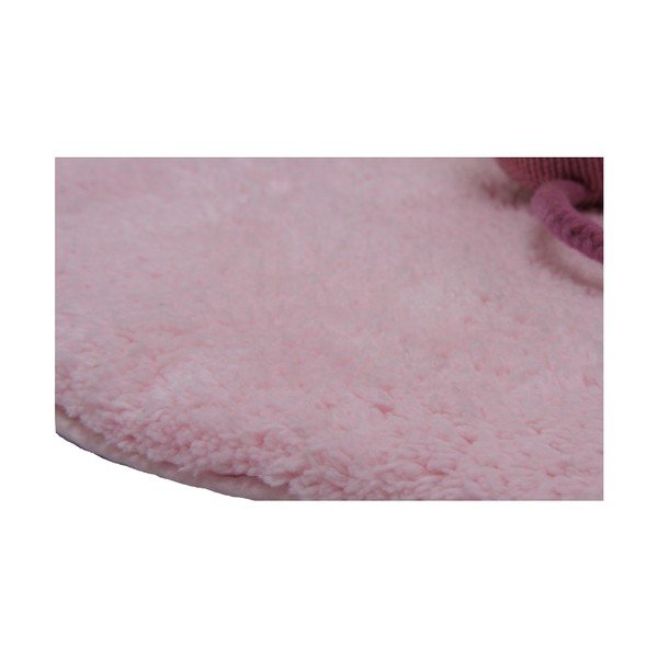 Detský ružový ručne vyrobený koberec Nattiot Little Teddy, 80 × 100 cm-image-1
