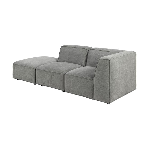 Svetlosivá modulárna lenoška Bonami Selection Fairfield, ľavý roh-image-4