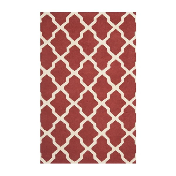 Vlnený koberec Safavieh Ava Red, 152x243 cm