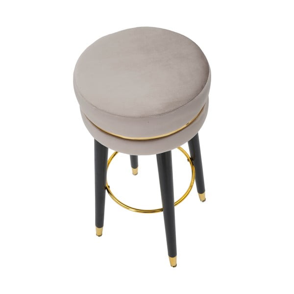 Svetlosivá čalúnená barová stolička (výška sedadla 74 cm) Paris – Mauro Ferretti-image-2