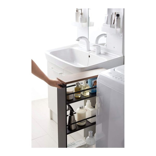 Čierny kovový kúpeľňový regál 47,5x81 cm Tower – YAMAZAKI-image-3