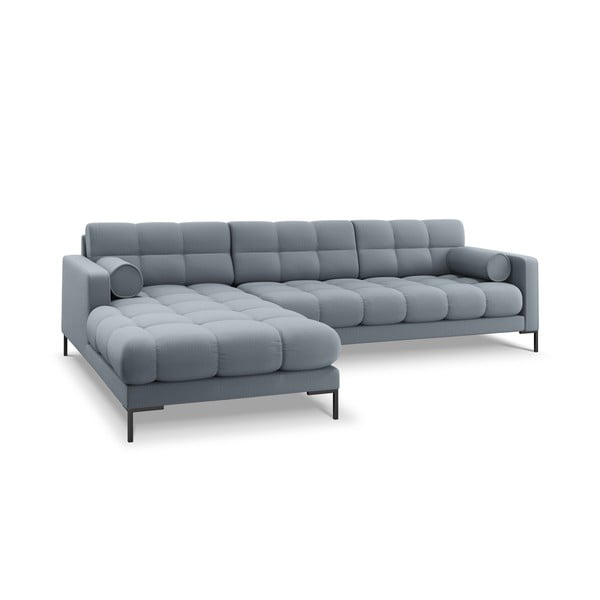 Svetlomodrá rohová pohovka Cosmopolitan Design Bali, ľavý roh-image-3