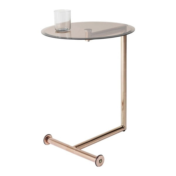 Odkladací stolík Kare Design Easy Living Copper, ⌀ 46 cm