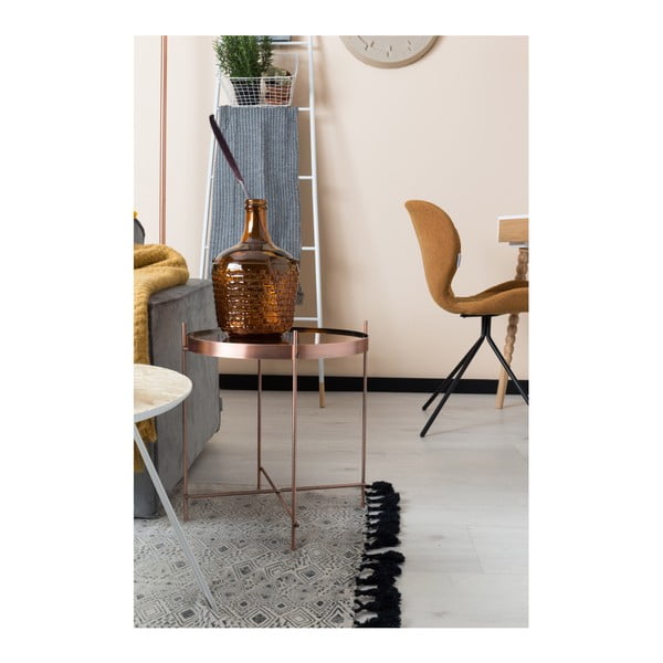 Odkladací stolík v medenej farbe Zuiver Cupid, ø 43 cm-image-2