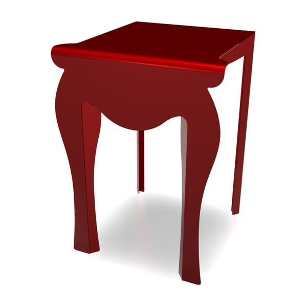Červený stolík Caoscreo Sembro