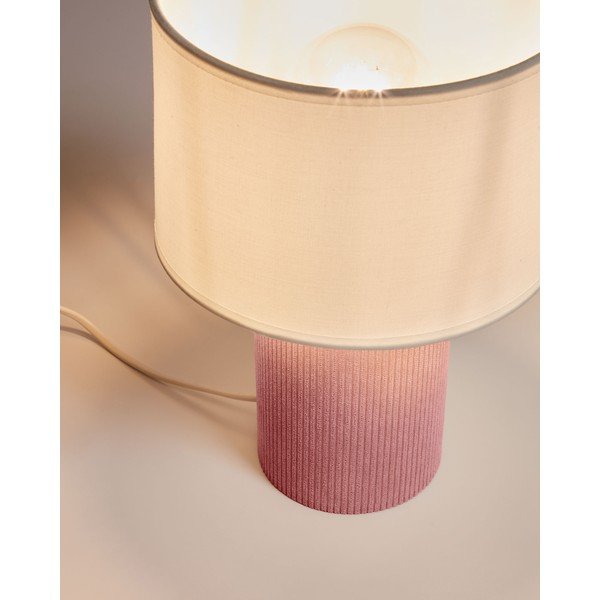 Biela/svetloružová detská lampička Bianella – Kave Home-image-2