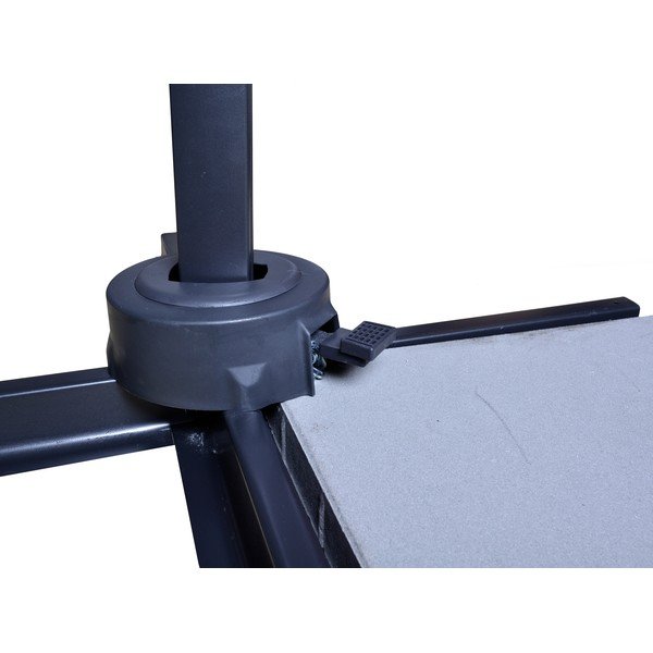 Sivý slnečník 270x270 cm Cantielver - Rojaplast-image-2