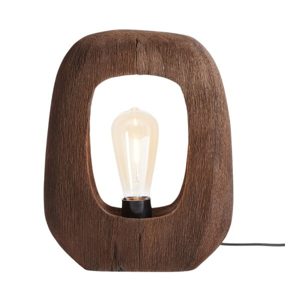 Hnedá stolová lampa (výška 30 cm) Kelafo – Light & Living