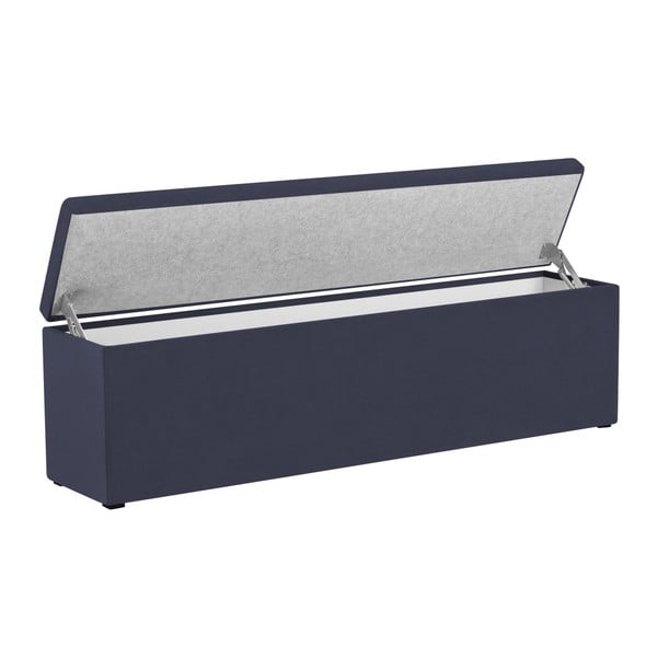 Tmavomodrý otoman Mazzini Sofas Ancona, 160 × 47 cm-image-4