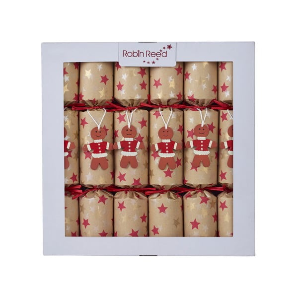Vianočné crackery v súprave 6 ks Gingerbread – Robin Reed