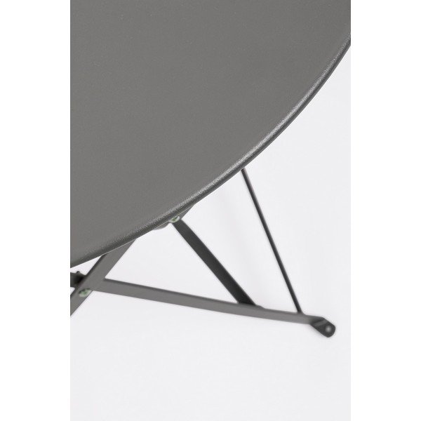 Antracitová oceľová záhradná jedálenská súprava pre 2  Austin – Bizzotto-image-4