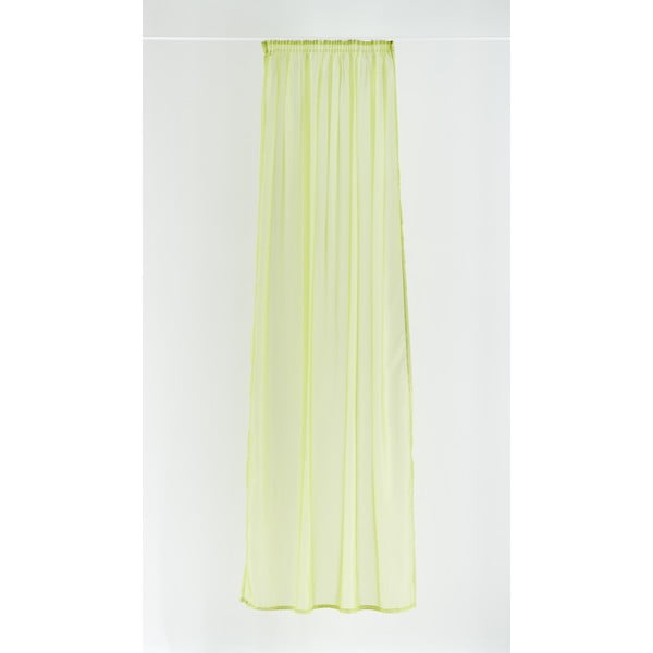 Žlto-zelená záclona 140x245 cm Voile - Mendola Fabrics