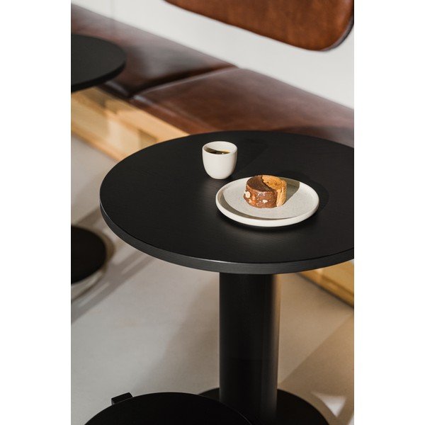 Okrúhly jedálenský stôl s doskou v dubovom dekore ø 80 cm Sool – noo.ma-image-3