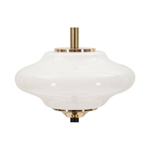 Biela/čierna stolová lampa so skleneným tienidlom (výška  46 cm) Vintage – Mauro Ferretti-image-4