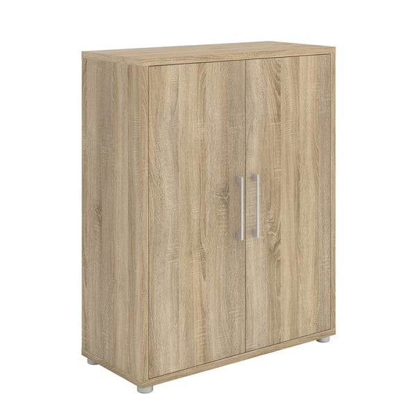 Modulárna knižnica v dekore duba v prírodnej farbe 89x113 cm Prima – Tvilum-image-4