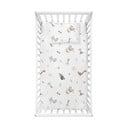 Biele detské obliečky do postieľky z bavlny Renforcé 100x150 cm Dinozor – Mijolnir