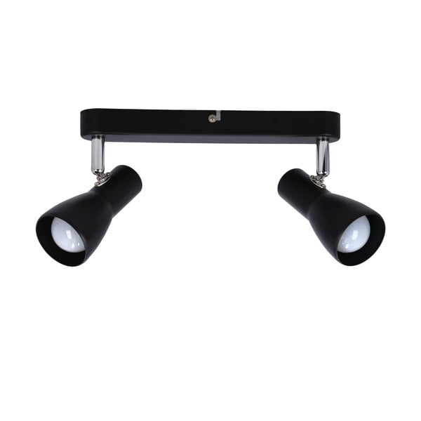 Matne čierne stropné svietidlo s kovovým tienidlom 36x6 cm Picardo – Candellux Lighting-image-3