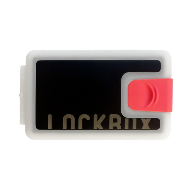 Čierno-ružová peňaženka Lockbox B&W