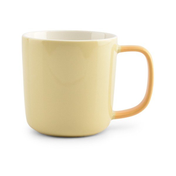 Svetložltý hrnček z kostného porcelánu 370 ml Mae – ONA