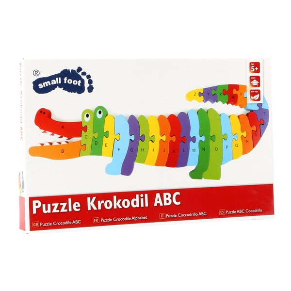 Vzdelávacie drevené puzzle Legler Crocodile ABC-image-3