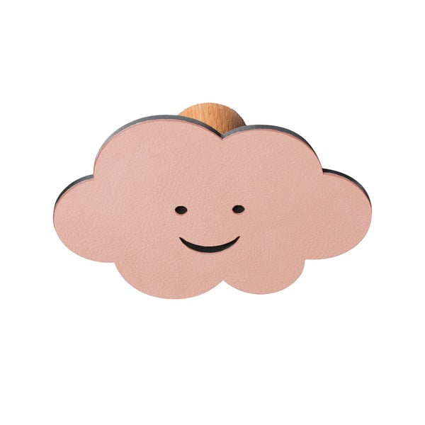 Ružový nástenný oceľový háčik Cloud Dot Nupo – LIND DNA