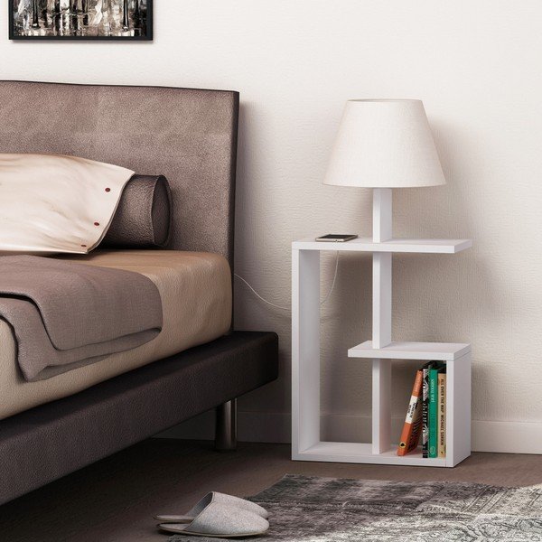 Biela voľne stojacia lampa Homitis Saly-image-3