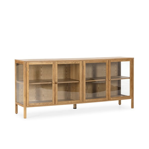 Vitrína v dekore duba v prírodnej farbe 180x80x40 cm Ceci – MOME-image-3