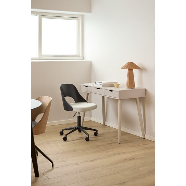 Čierna/béžová kancelárska stolička Lucy – Actona-image-1