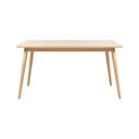 Rozkladací jedálenský stôl s doskou v dubovom dekore v prírodnej farbe 150x90 cm Barrali – Unique Furniture