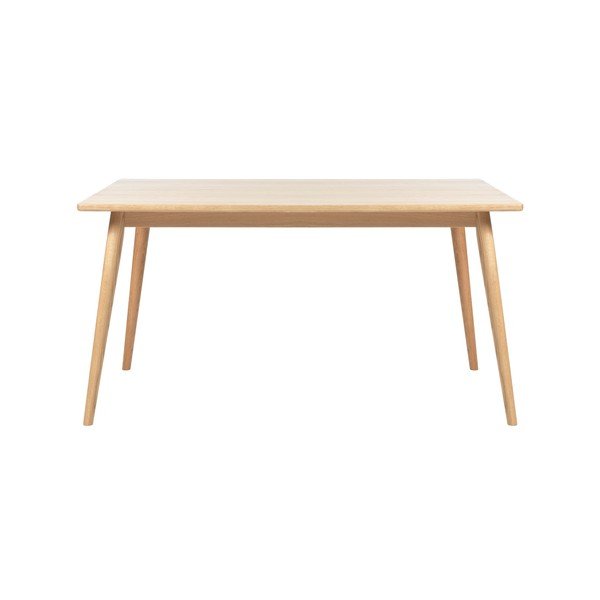 Rozkladací jedálenský stôl s doskou v dubovom dekore v prírodnej farbe 150x90 cm Barrali – Unique Furniture