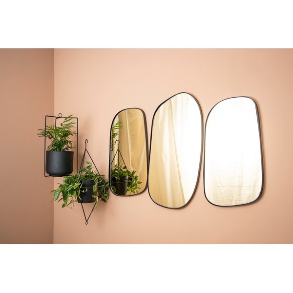 Čierny kovový závesný kvetináč PT LIVING Spatial, výška 36 cm-image-1