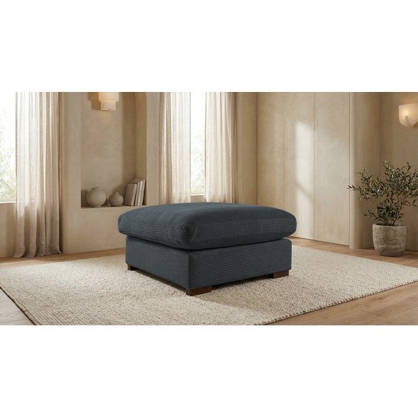 Sivý menčestrový taburet Comfy – Scandic-image-1