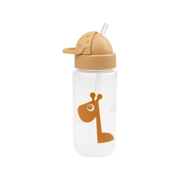 Žltá detská fľaša so slamkou Done by Deer Raffi, 350 ml-image-1
