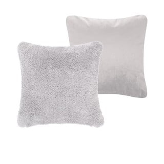 Sivý dekoratívny vankúš Tiseco Home Studio Teddy, 45 x 45 cm