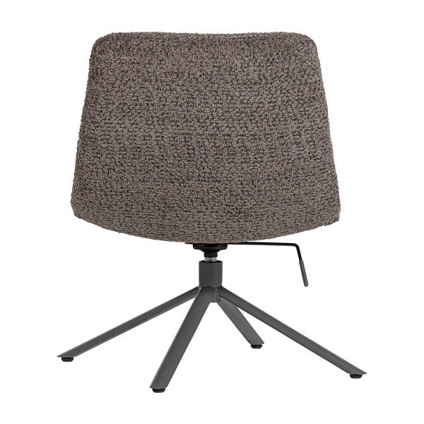 Hnedé otočné kreslo z textílie buklé Soren – WOOOD-image-4