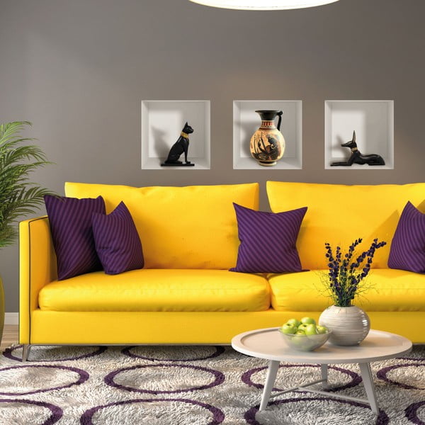 Sada 3 3D samolepiek na stenu Ambiance Egyptian-image-2