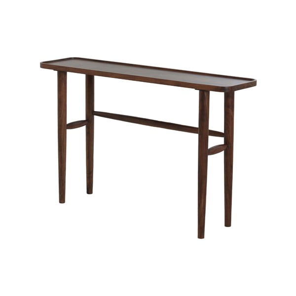 Hnedý konzolový stolík z masívu akácie 30x120 cm Qiano – Light & Living-image-2