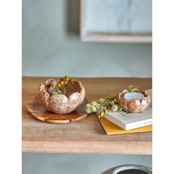 Kamenné svietniky v súprave na čajovú sviečku 3 ks Reiko – Bloomingville-image-1